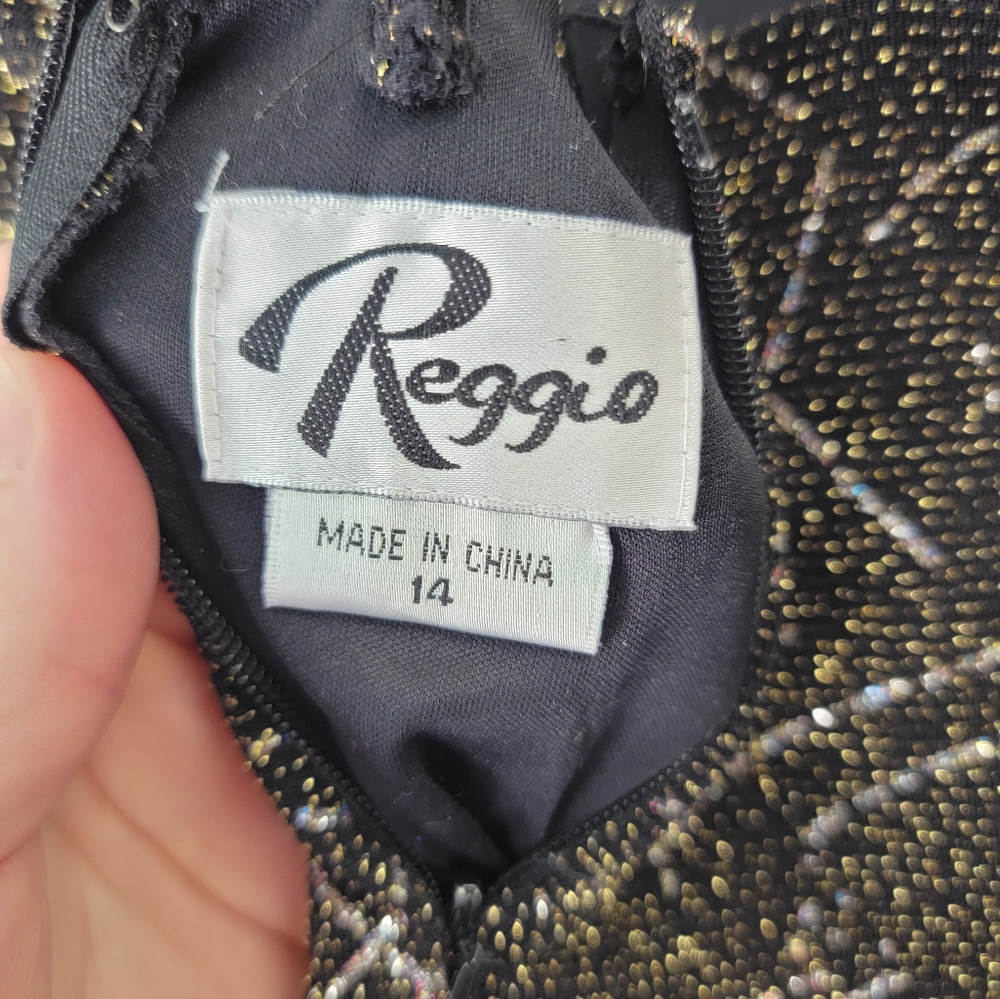 Vintage Reggio‎ Sparkly Prom Dress- size 14 - Picture 7 of 9